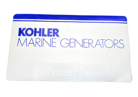 Kohler 221681 Genuine OEM Marine Boat Blue and White Authorized Dealer Label Decal