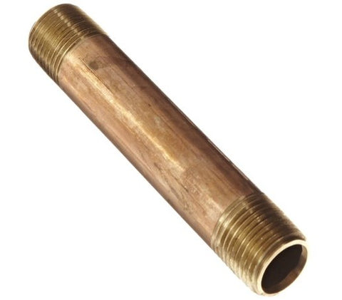 Midland Metal 40-108 40108 1” X 5-1/2" Red Brass Pipe Fitting Plumbing Nipple