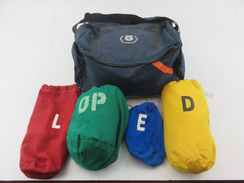 Marine Boat First Aid Kit Navy Blue Medical Bag with Red L Green OP Blue E Yellow D Bag