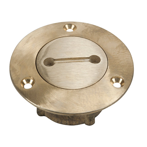 Perko 0528W08PLB Vintage Marine Non-Vented Solid Bronze 1-1/2" Water Deck Fill