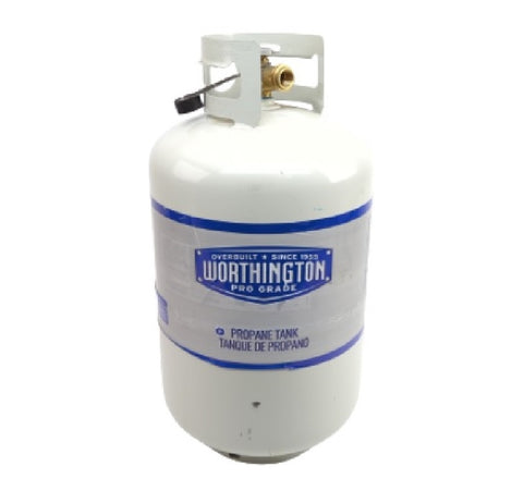Worthington 296975 Pro Grade Gray 30 Pound Steel Standard Empty Propane Gas Cylinder Tank