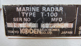 Si-Tex Koden T-100 MRD-47 Boat Marine Radar Display - Second Wind Sales