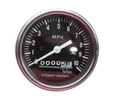 Stewart Warner 550-KM Deluxe Series 3" Low Speed 0-10 1/100 MPH Speedometer Gauge