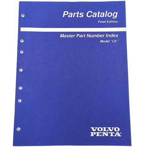 Volvo Penta 7797380-8 Genuine OEM Master Part Number Index Model LK Parts Catalog Service Manual