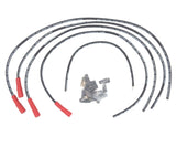 Mallory 778 Pro Semi Custom V4 Carbon Core Straight Boot 8mm Silicon Black Spark Plug Wire Set