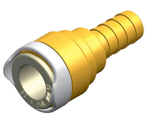 Whale WX1544 Quick Connect Polypropylene Brass 15mm Tubing X 1/2" Hose Connector