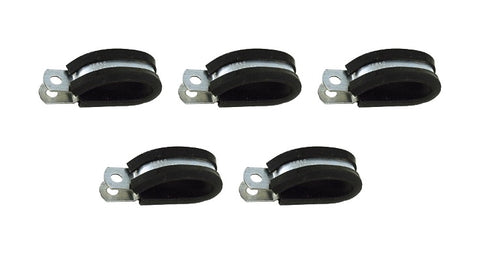 Perko 0165DP5ALU 1/2” Rubber Cushion Triple Line Support Clip Hose Clamp 5-Pack