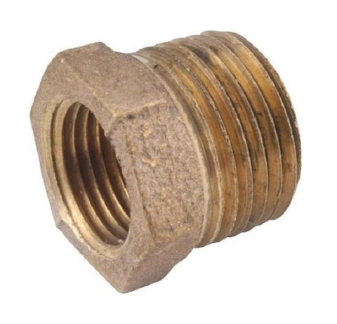 Midland Metal 44-517 44517 1-1/4" X 3/4" Bronze Reducing Hex Bushing Fitting