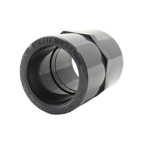 Lasco 9835-012 Gray Schedule 80 1-1/4” Slip CPVC Female Coupling Adapter Fitting