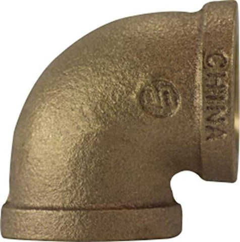 Midland Metal 44-109 44109 Bronze 2-1/2” Female NPT Threaded 90° Elbow Fitting