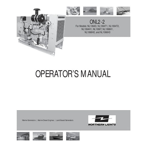 Northern Lights ONL2-2 Lugger Genuine OEM NL1064D NL1066T Operator’s Manual