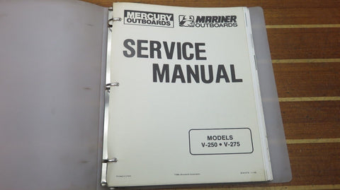 Mercury Mariner 90-813779 Genuine OEM Service Manual for V-250 V-275 Outboard - Second Wind Sales