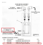 HRO 2614014300 Sea Recovery Boat Marine Engine 1/2 GPM Flowmeter Inlet O-Ring