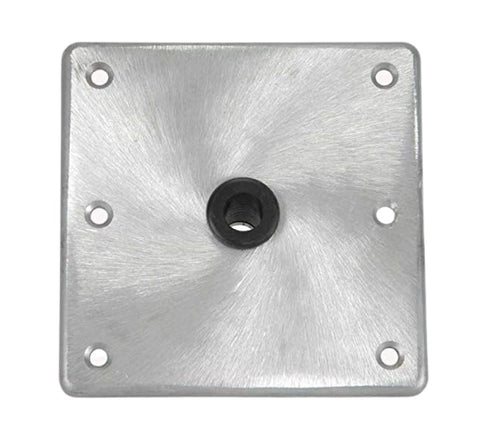 Springfield 1620016 Kingpin 7" X 7" Aluminum Satin Finish Standard Square Base