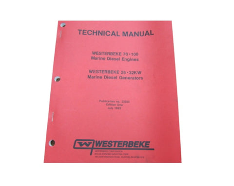Westerbeke 33355 Marine Diesel Engines 70 100 and Generators 25 32KW Technical Manual - Second Wind Sales