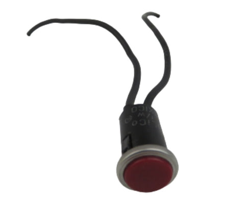 Solico Series 28 Lens 37 14V 1W 20 Gauge Flush Black Housing Red LED Indicator Light