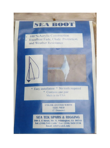 Sea Tek Spars and Rigging Sea Boot Sail Chafe Protector Oyster White Medium 2"