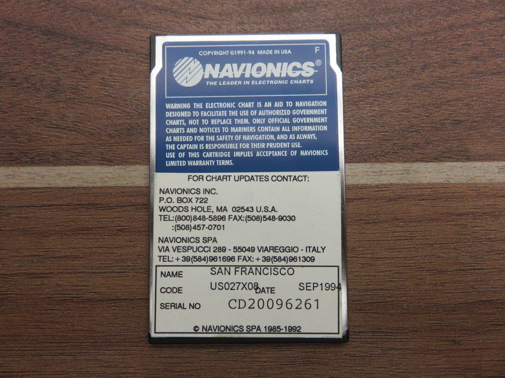 Navionics MICROCHART US027X08 US027 Electronic Marine Chart Map San Fr ...