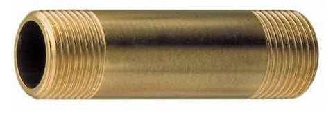 Midland Metal 40-105 40105 1” X 4" Red Brass Pipe Fitting Plumbing Nipple