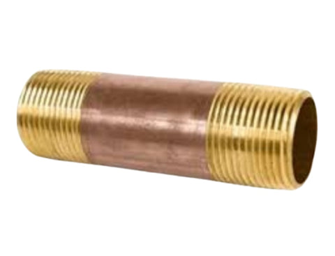 Midland Metal 40-062 40062 1/2" X 2" Red Brass Pipe Fitting Plumbing Nipple