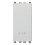 Vimar 20001.N Eikon Next 1P 16AX Silver 1-Way Installation Push Button Switch