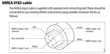 Raymarine R08004 4579-017-A 5-Pin Female NMEA Input Output 1' Pigtail Cable C70 C80 C120 E80 E90 E120 A65 A60