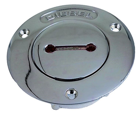 Perko 0528D07CHR Non-Vented Chrome Plated Bronze 1-1/4" Diesel Deck Fill