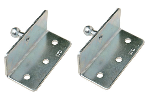 Taylor Made 1887 Zinc Plated 90° Angled Gas Spring Mounting Bracket with Ball Stud Lot of 2