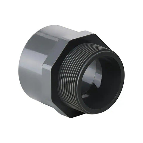 Lasco 9836-015 Gray Schedule 80 1-1/2” MPT CPVC Threaded Male Adapter Fitting