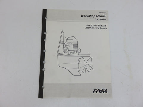 Volvo Penta 7797366-2 Genuine OEM LK Models DPX-S Drive Unit and Xact Steering System Workshop Manual