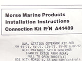 Teleflex Morse Seastar A41489 GM 6V-71 8V-71 12V-71 6V-92 8V-92 Dual Station Governor Kit