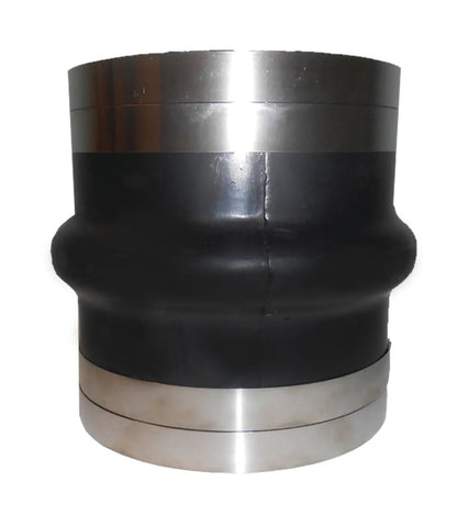 Sierra 16-220-5000KIT Marine 5” High Temp EPDM Rubber Wet Exhaust Hump Hose Bellows Kit with 4 Stainless Steel Clamps