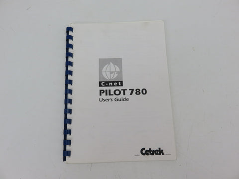 Cetrek C-net Pilot 780 Marine Boat Yacht Autopilot Control User’s Guide