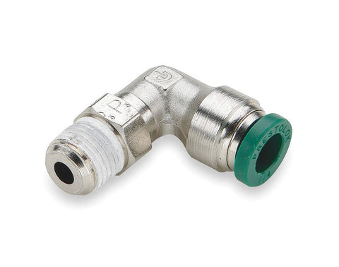 Parker W169PLP-5-2 Nickel Plated Brass Prestolok 90° Swivel Elbow 5/16” Tube x 1/8” Pipe 1AJN8
