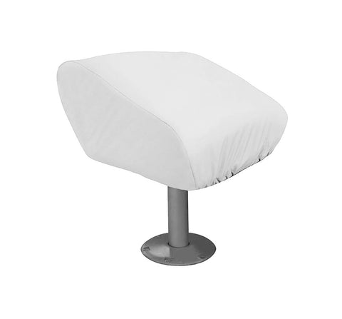 Outer Banks 16-166-0162 White Seat Cover for Folding Pedestal Style Boat Seat