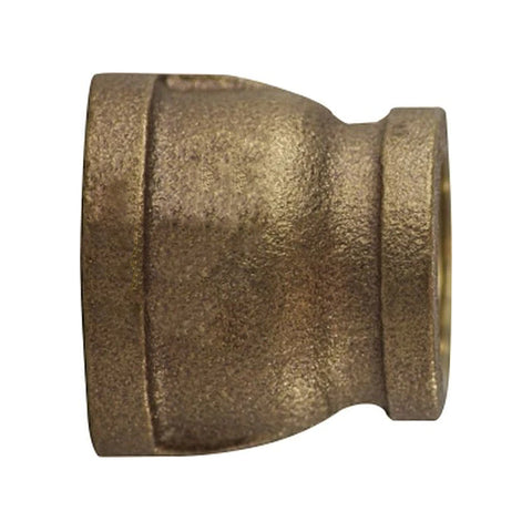 Midland Metal 44-448 Bronze 1-1/2” X 3/4” Female Reducing Coupling Fitting