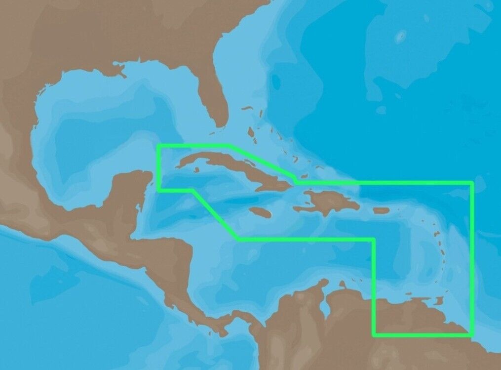 C-MAP NA-C501 NT+ Furuno FP-Card Electronic Chart Map Cuba to Trinidad ...