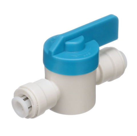 SeaTech 1039-04 Quick-Connect 1/4” OD Union Straight Stop Valve Plumbing Fitting