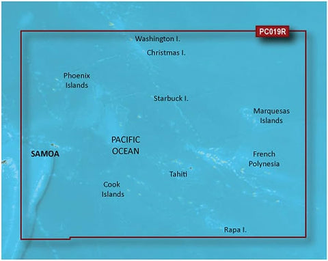 Garmin HXPC019R 010-C0866-20 BlueChart g3 microSD Chartplotter Chart Map Polynesia