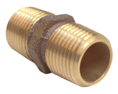 Groco PN-500 Marine Bronze 4” X 1/2" NPT X 1/2" NPT Pipe Fitting Plumbing Nipple