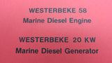 Westerbeke 24577 Genuine OEM 58 Marine Diesel Engine 20 KW Generator Parts List - Second Wind Sales