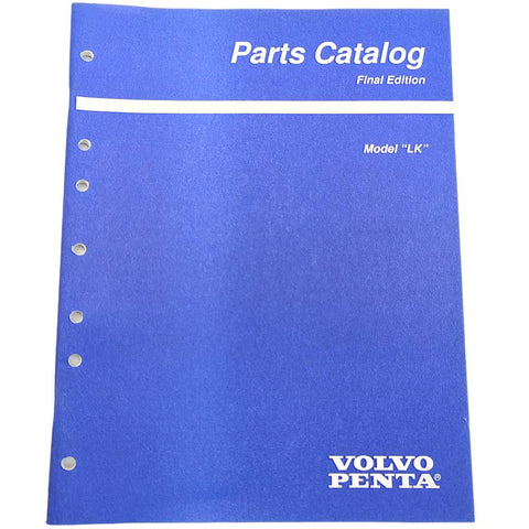 Volvo Penta 7797440-0 Genuine OEM Final Edition Model LK Parts Catalog Service Manual