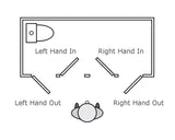 Southco ME-02-305-10 Mobella 87213 ME Offshore Mortise Chrome Privacy Knob Right In Swing Door Latch