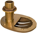 Buck Algonquin 00IS150 Solid Bronze 1-1/2" Thru Hull Style Oval Base Intake Strainer with Nut