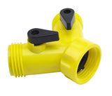 Midland Metal 30-160 30160 Plastic Non-Corrosive 3/4” Garden Hose 2-Way Y Shut-Off Valve