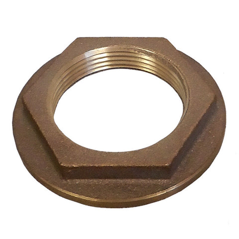 Perko 0075008DPP Marine 1-1/2" Solid Bronze Spare Replacement Flanged Thru-Hull Lock Nut