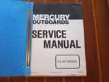 Mercury Quicksilver 90-89156 Genuine OEM Vintage 3.6 HP Outboard Service Manual - Second Wind Sales