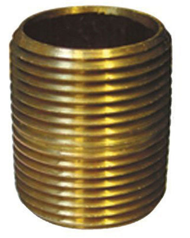 Midland Metal 40-100 40100 1” X Close Red Brass Pipe Fitting Plumbing Nipple
