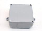 Cantex 5133705 Gray 4” X 4” X 2” Surface Mount Screwed Cover PVC Junction Box