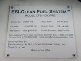 ESI Total Fuel Management CFS-1000FRE Diesel Fuel Polishing Clean Fuel System